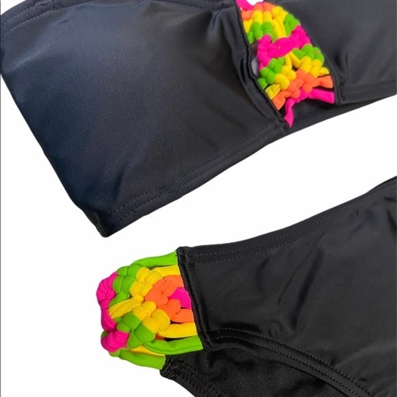Coco cabana black bikini with rainbow detail - Picture 4 of 4